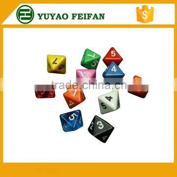 8 number acrylic dice dice for games poker dice