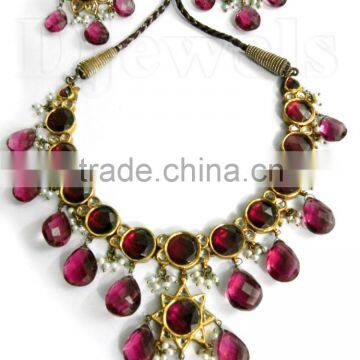 Designer Exclusive Indian Imitation Kundan Necklace Set & Jewellery