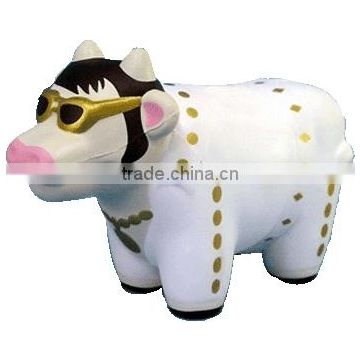 Customized PU APSI Glasses Cattle Stress Ball