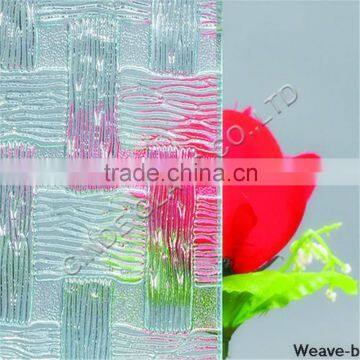 made in china shower screen pattern glass