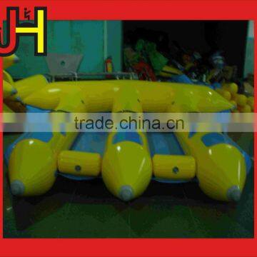 Popular JH Inflatable Plastic 6 Person Flying Banana Boat