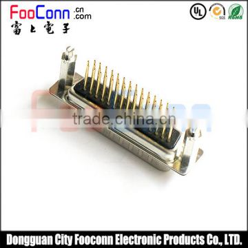 d-sub 44pin female connector for 180 degree pcb