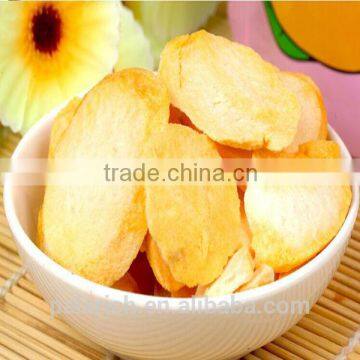 Fashion healthy LMD yellow peach chips/ dried fruit chips