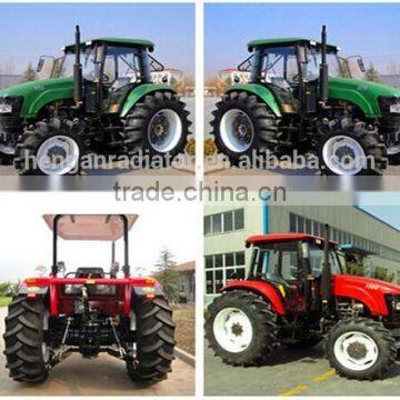 New Condition 85hp 4WD Tractor With Front End Loader and Back Hoe photo-3