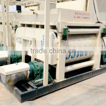 Concrete Mixer,twin-shaft Concrete Mixer With Screw Mixing Blades