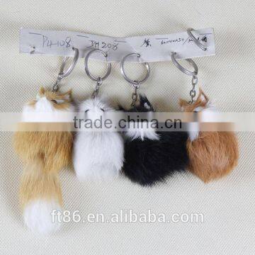 Plush Handmade Furry Animal Keychain photo-5