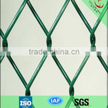 pvc coated green chain link fence for house garden