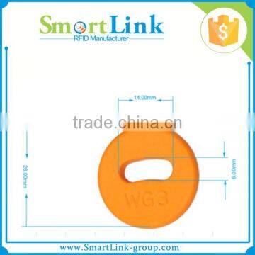 Washable Rfid Silicon Tag Price,Diameter 15mm NFC Laundry Tag,rfid Chip ABS Tag for Dry Cleaning photo-4