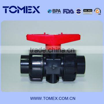 double union ball valve male or female ends at best prive PVC switch