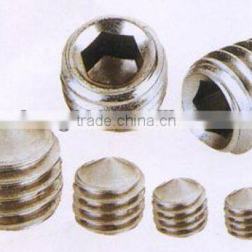 Factory sell!! stainless steel hex socket set screw