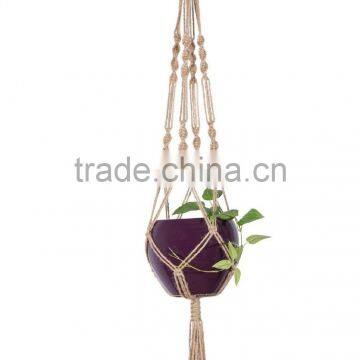 Plant Hanger Macrame for Indoor Outdoor Balcony Ceiling Patio Deck Round and Square Pots photo-5