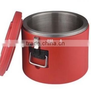 round stroage container with lid and locks