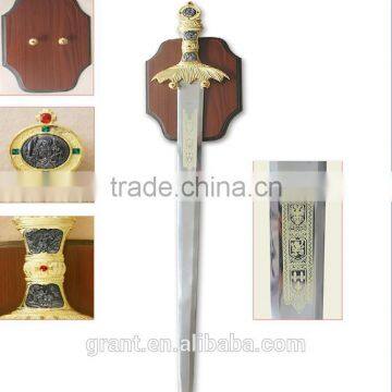 Black Decorative Shasqua Crafts Metal Sword With Sheath photo-2