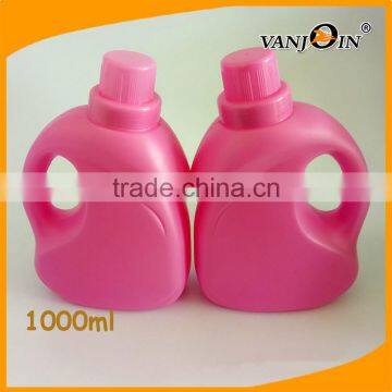 1000ml Pink Color PE Plastic Detergent Bottles With Handle photo-2