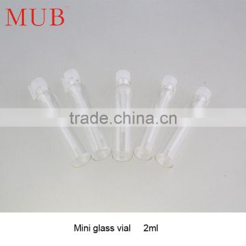 Wholesale plastic test tester glass vial 2ml