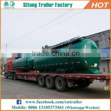 Tri-axle Volume Optional Bulk Powder Silo Semi Trailer, V Type Cement Tanker Trailer for Sale photo-4