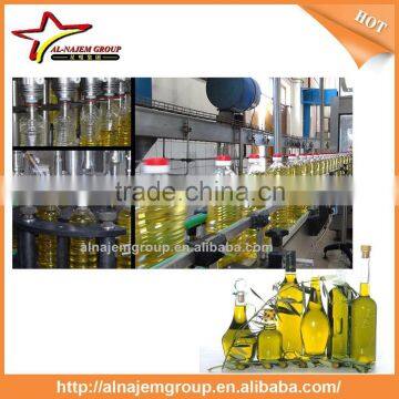 Automatic edible oil bottle filling/capping/labeling machine/production line