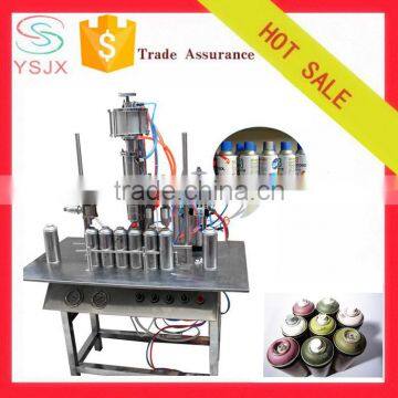 Semi automatic small bottle inflation breath spray filling machine