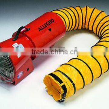 yellow portable fire resistance pvc air duct