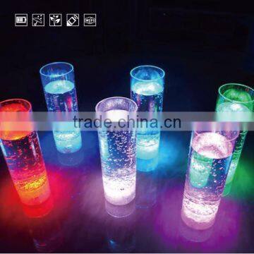 Battery changeable color changing shot glass cylindrical cup