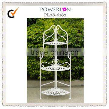 folding metal outdoor shelf for flower