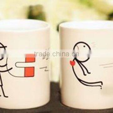 Factory Custom Ceramic Promotion Printed Mug Color Changing Magic For Sublimation