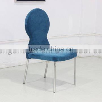 BY2611 fabric dining chair upholstered stainless steel dining chair