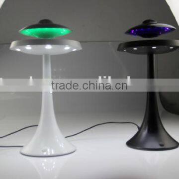 Magnetic Floating Levitation Bluetooth Loudspeaker Box With Led Light, Wireless Flying Saucer Shape Glowing Voice Box