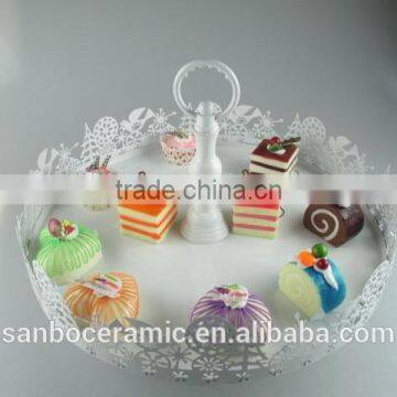 Cinderella Carriage Cake Stand 3 Tiers Lace Design Cake Stand in Metal photo-2