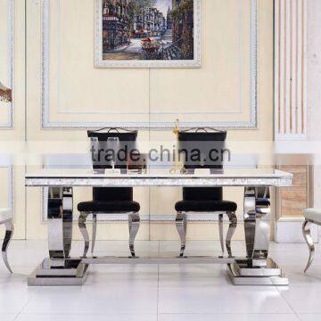 Furniture Wedding Crystal Dining Table High Quality Marble Furniture photo-2