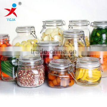 seal and clear Storage for Whole grains/Transparent glass container