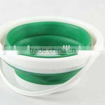 5L Outdoor Folding Circular and Heart Shaped Silicone Bucket photo-2