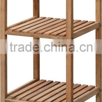 Walnut Wood Oil Painted Flower Shelf for Balcony photo-3