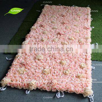 GNW FLW1607002-CL Cheap wedding stage decoration artificial flower wall cloth with rose