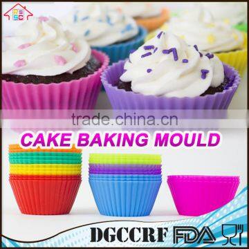 NBRSC 12 Pack Reusable Nonstick Jumbo Premium Silicone Baking Cups, Cupcake Mould and Muffin Liners photo-3