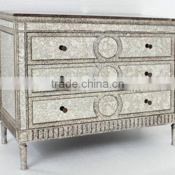 3 drawers living room furniture solid wood cabinet