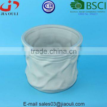 Ceramic Succulent Planter Pots With Matte Grayscale Finish, Succulent Desktop Flower Pot photo-4