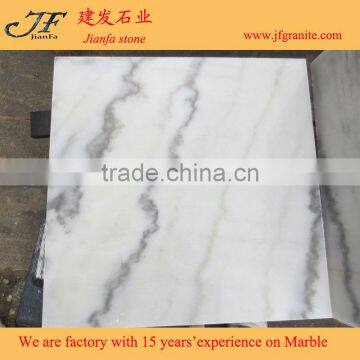 Morden house chinese carrara white natural stone slab