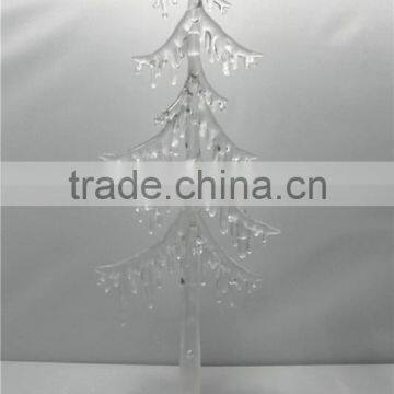 Acrylic ice Christmas tree with LED Light