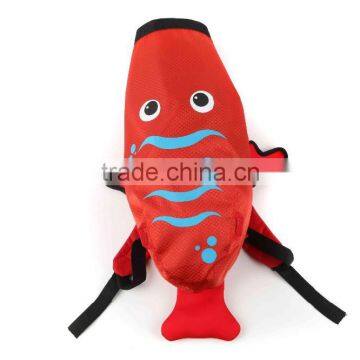 2017 popular designs hot selling 3D fish backpack kids gift bag