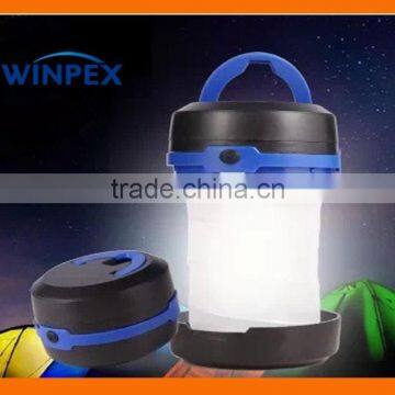 Foldable "Room-saver" Pop-UP LED Camping lantern whit strong hook