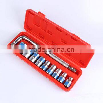 China Golden Supplier Blue Rim 10pcs Cr-V DR 1/2 inch Car Workshop Tool