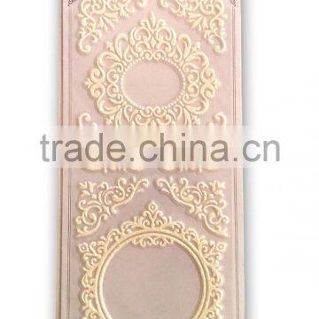 Decorative Glitter Frame Lace Foam Sticker, Classic Decorative Shinny Glitter Sticker photo-2