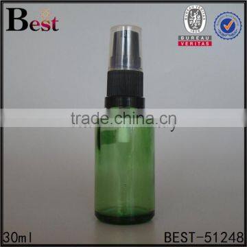 Hot Selling Wholesale 30ml Light Green Empty Hair Oil Glass Bottle Pump Cosmetics Screen Printing Hot Stamping Free Sample photo-4