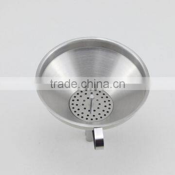 Wide Mouth Stainless Steel Funnel With Detachable Strainer photo-2