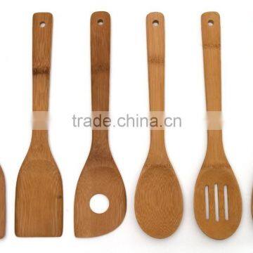 natural bamboo 6-piece cooking utensil set