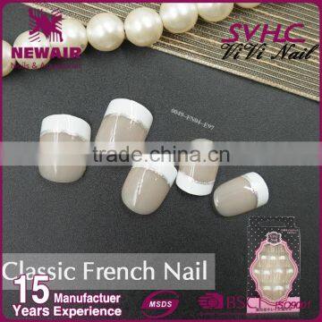 New Air Nail Art French Nail Tips With Glue Colorful photo-3