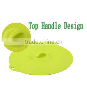 USA FDA Approved 4 Pack Set Green Silicone Lids For Bowls photo-2