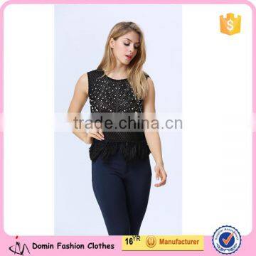 Factory Price Accept Small Order Quantity beaded top Women Clothing