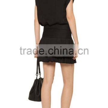 High Quality Custom Ladies Black Cotton Indian Style Skirts photo-2
